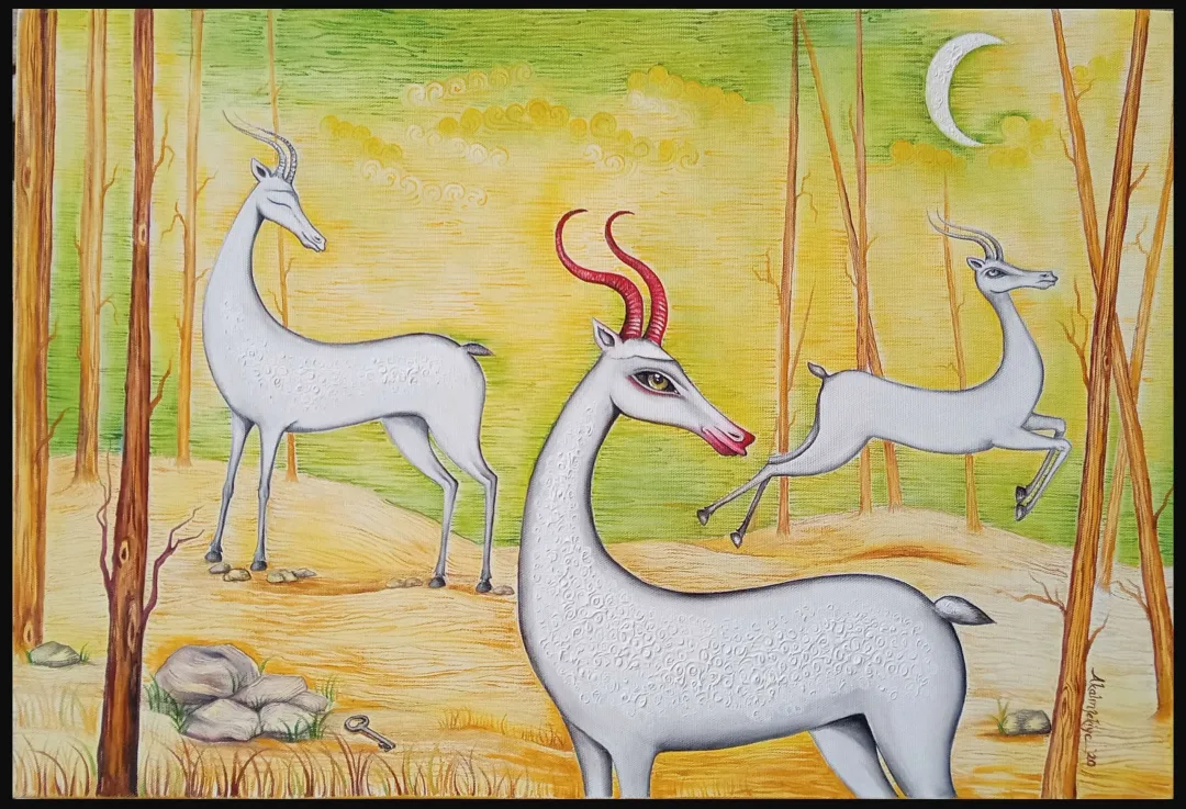 yakınlaştır "Kökler (Riziya)" eseri ZEKİYE AKALIN tarafından 2021 yılında 40x60 cm ölçülerinde Tuval üzeri yağlı boya tekniği ile yapılmıştır.