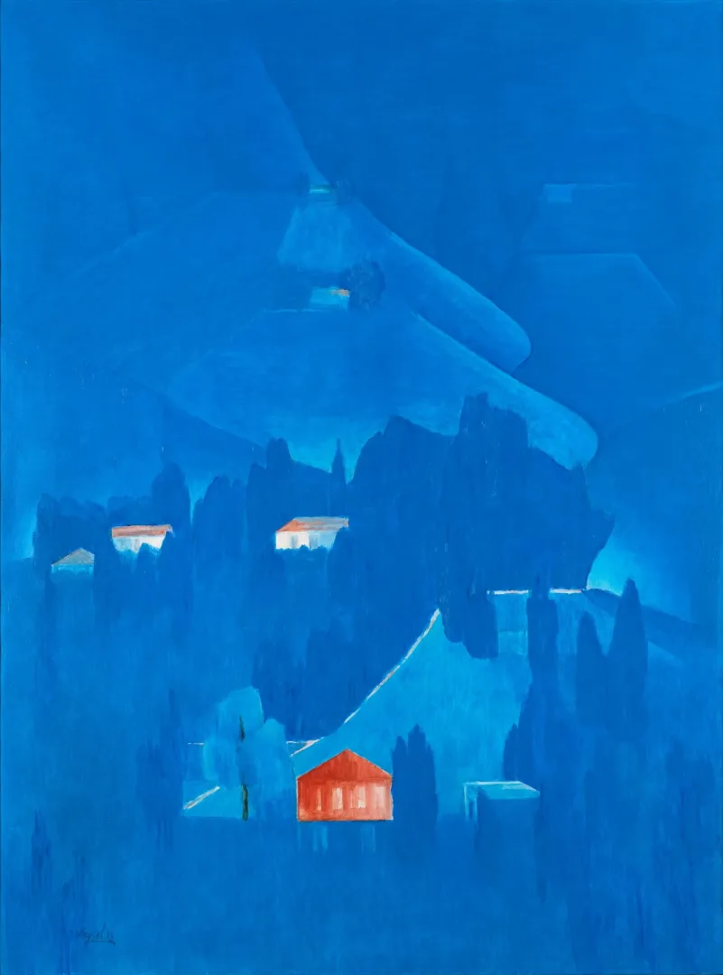 yakınlaştır "Köyüm" eseri VEYSEL GÜNAY tarafından 2019 yılında 130x97 cm ölçülerinde Tuval üzeri yağlı boya tekniği ile yapılmıştır.