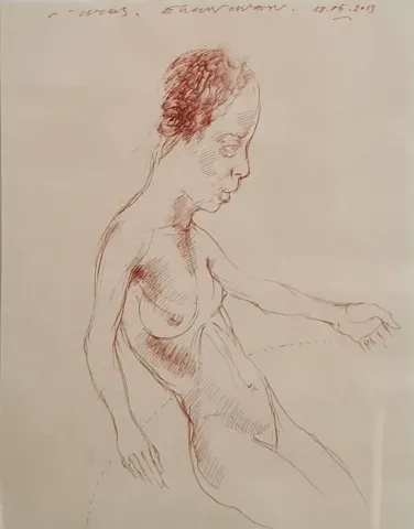 ERGİN İNAN Bu eser ERGİN İNAN tarafından 30x24 cm ölçülerinde Kağıt üzeri karışık teknik tekniği ile yapılmıştır.