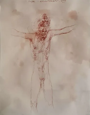 ERGİN İNAN Bu eser ERGİN İNAN tarafından 30x24 cm ölçülerinde Kağıt üzeri karışık teknik tekniği ile yapılmıştır.