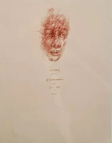 ERGİN İNAN Bu eser ERGİN İNAN tarafından 30x24 cm ölçülerinde Kağıt üzeri karışık teknik tekniği ile yapılmıştır.