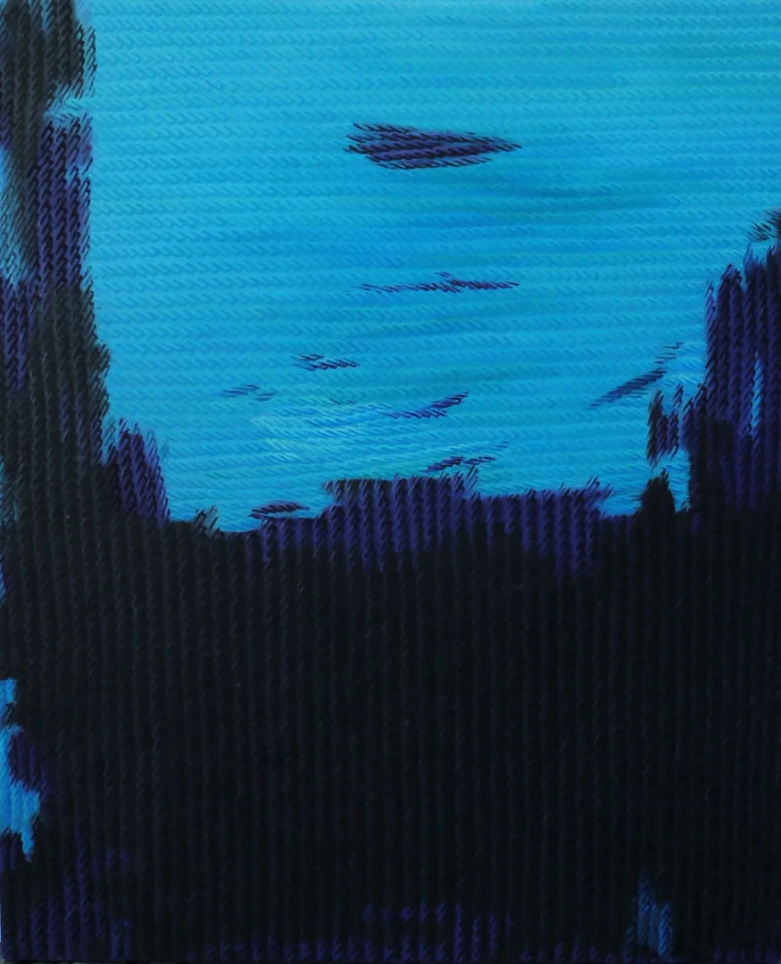 AHMET YEŞİL — “Mor Ötesi”, 2021 "Mor Ötesi" eseri AHMET YEŞİL tarafından 2021 yılında 110x90 cm ölçülerinde Tuval üzeri yağlı boya tekniği ile yapılmıştır.