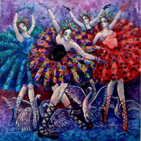 Bu eser DERYA YILDIZ tarafından 2022 yılında 60x60 cm ölçülerinde Tuval üzeri yağlı boya tekniği ile yapılmıştır.