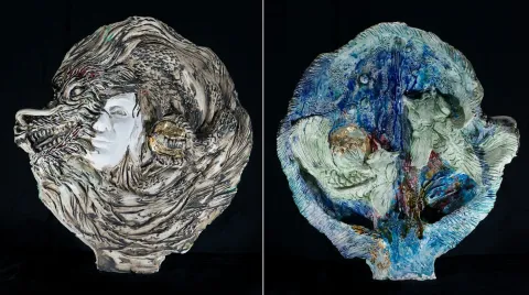 "Hayat" eseri ORÇUN İLTER tarafından 2022 yılında 40x20x65 cm ölçülerinde Elle serbest Şekillendirme, 1100°C tekniği ile yapılmıştır.