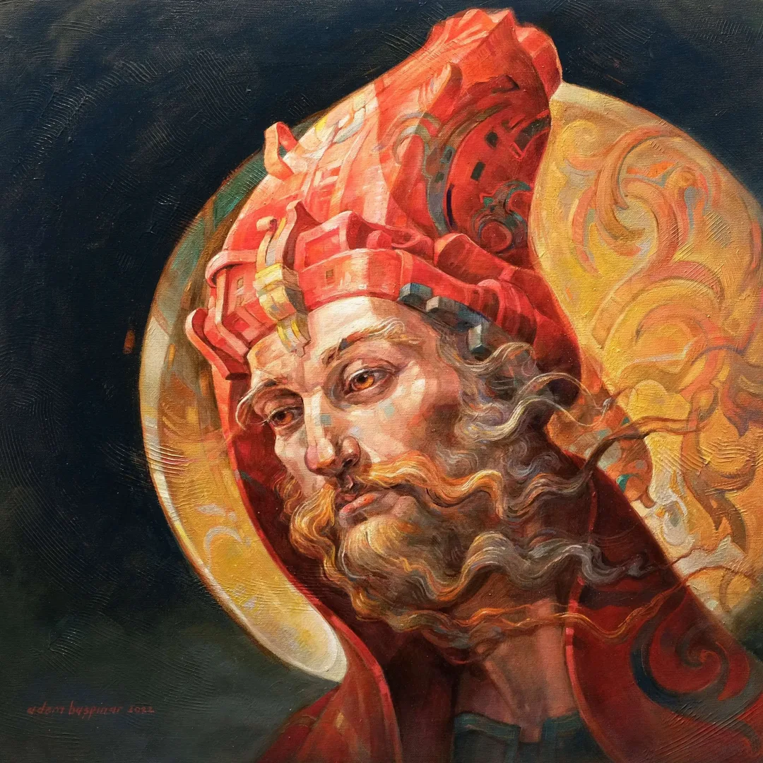 "Fazıl" eseri ADEM BAŞPINAR tarafından 2022 yılında 60x60 cm ölçülerinde Tuval üzeri akrilik boya tekniği ile yapılmıştır.