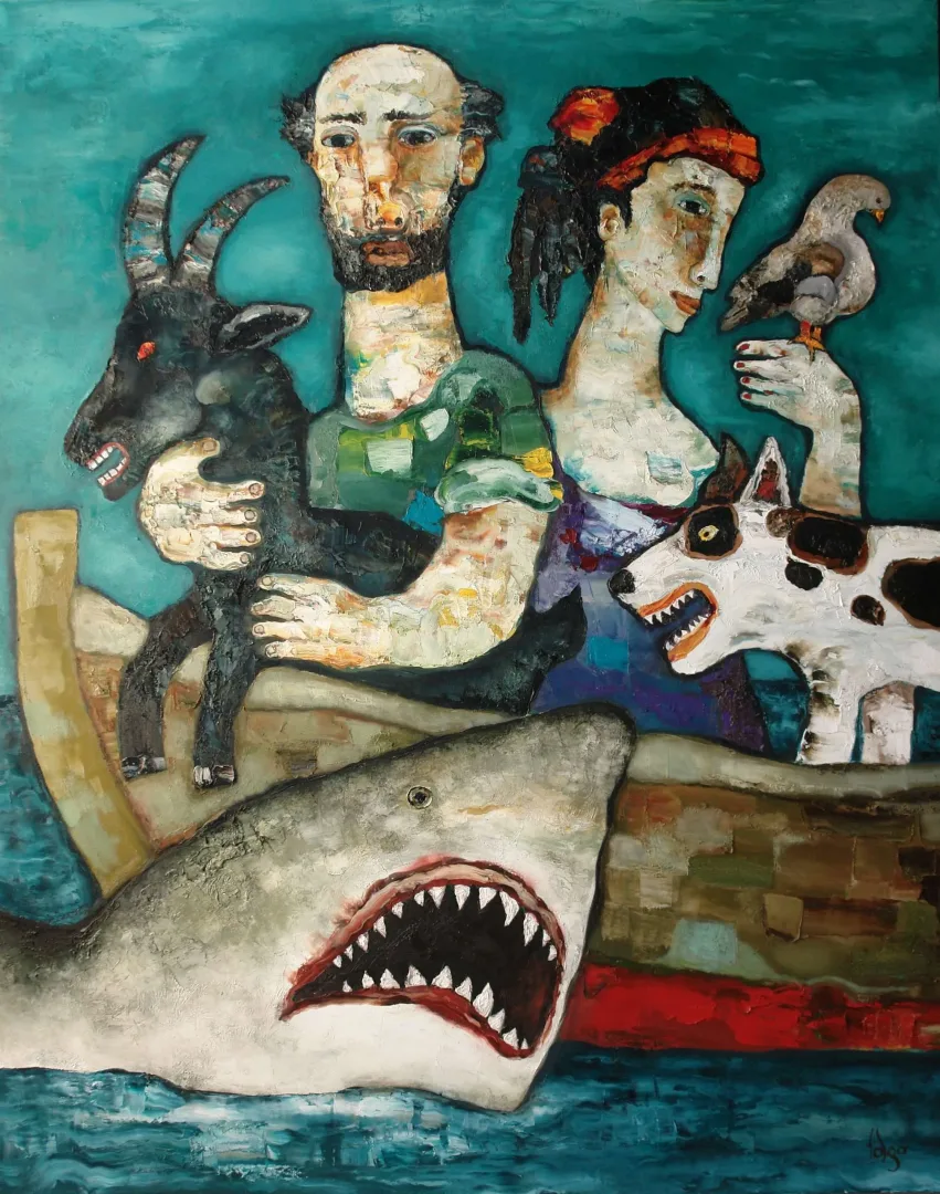 MURAT TOLGA — “İsimsiz”, 2021 "İsimsiz" eseri MURAT TOLGA tarafından 2021 yılında 150x120 cm ölçülerinde Tuval üzeri yağlı boya tekniği ile yapılmıştır.