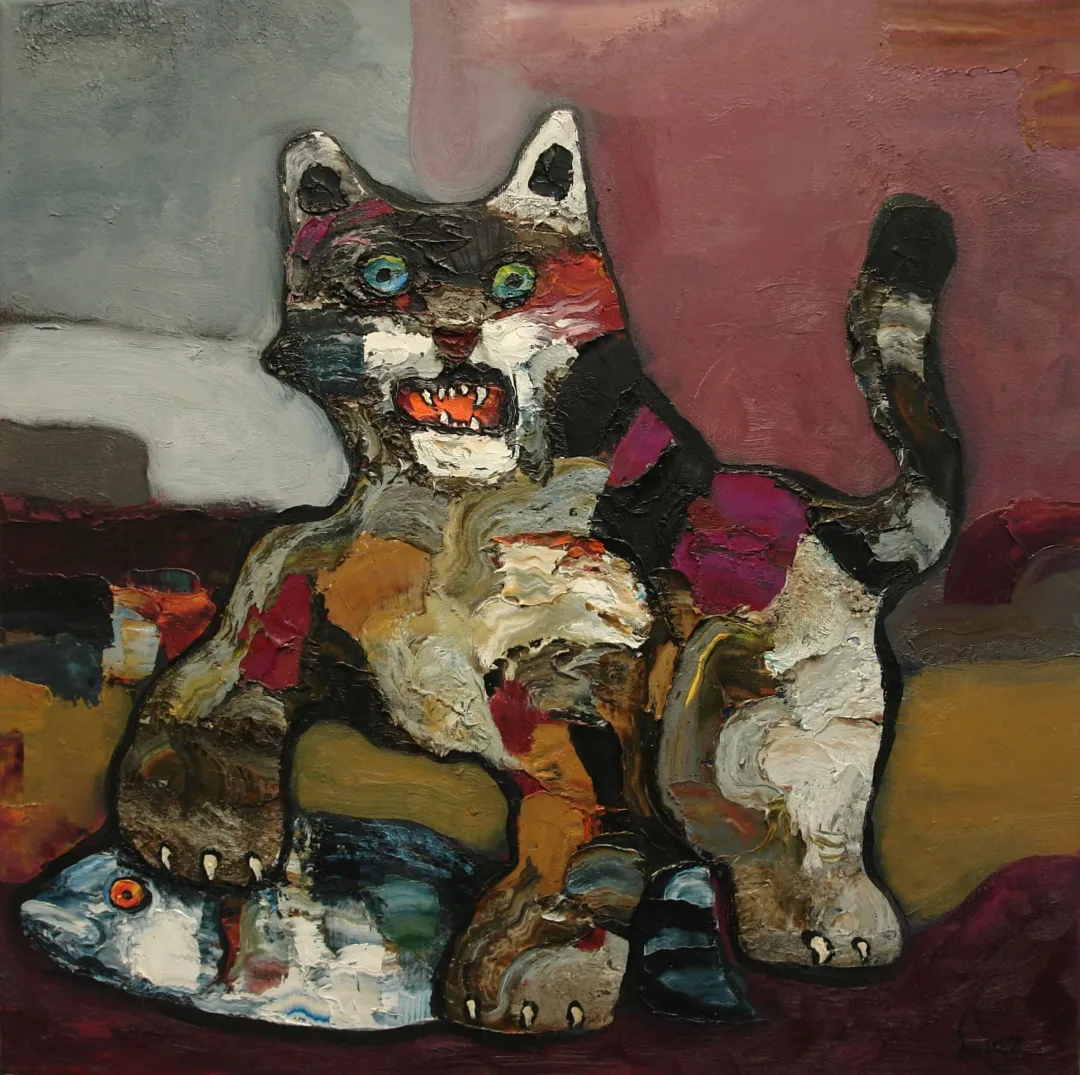MURAT TOLGA — “İsimsiz”, 2021 "İsimsiz" eseri MURAT TOLGA tarafından 2021 yılında 60x60 cm ölçülerinde Tuval üzeri yağlı boya tekniği ile yapılmıştır.