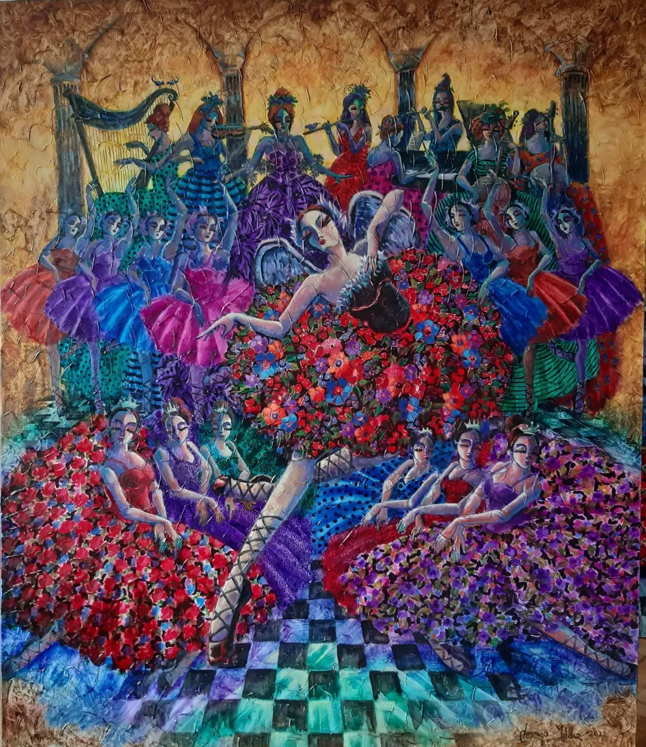 DERYA YILDIZ — “İsimsiz”, 2022 "İsimsiz" eseri DERYA YILDIZ tarafından 2022 yılında 120x100 cm ölçülerinde Tuval üzeri yağlı boya tekniği ile yapılmıştır.