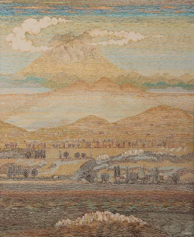 Bu eser ATAÇ ELALMIŞ tarafından 2019 yılında 170x140 cm ölçülerinde Tuval üzeri yağlı boya tekniği ile yapılmıştır.