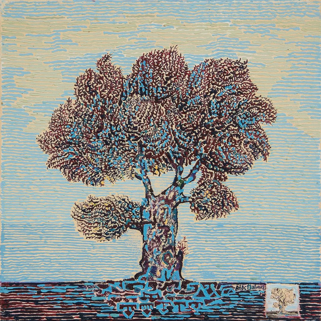 "İsimsiz" eseri ATAÇ ELALMIŞ tarafından 2019 yılında 40x40 cm ölçülerinde Tuval üzeri yağlı boya tekniği ile yapılmıştır.