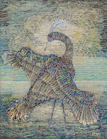 "Allı Turnam" eseri ATAÇ ELALMIŞ tarafından 2017 yılında 45x35 cm ölçülerinde Tuval üzeri yağlı boya tekniği ile yapılmıştır.