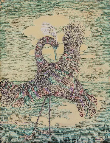 "Allı Turnam" eseri ATAÇ ELALMIŞ tarafından 2017 yılında 45x35 cm ölçülerinde Tuval üzeri yağlı boya tekniği ile yapılmıştır.
