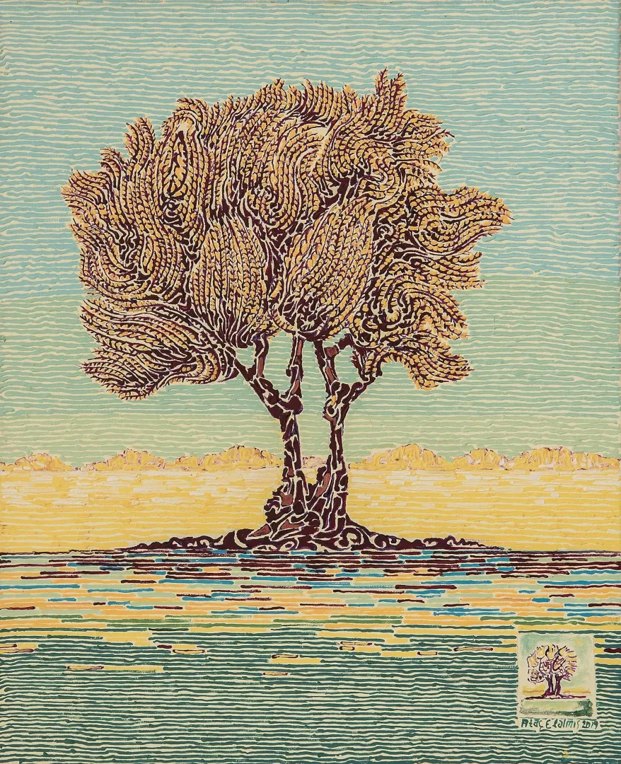 yakınlaştır "Zeytin Ağacı" eseri ATAÇ ELALMIŞ tarafından 2019 yılında 55x45 cm ölçülerinde Tuval üzeri yağlı boya tekniği ile yapılmıştır.