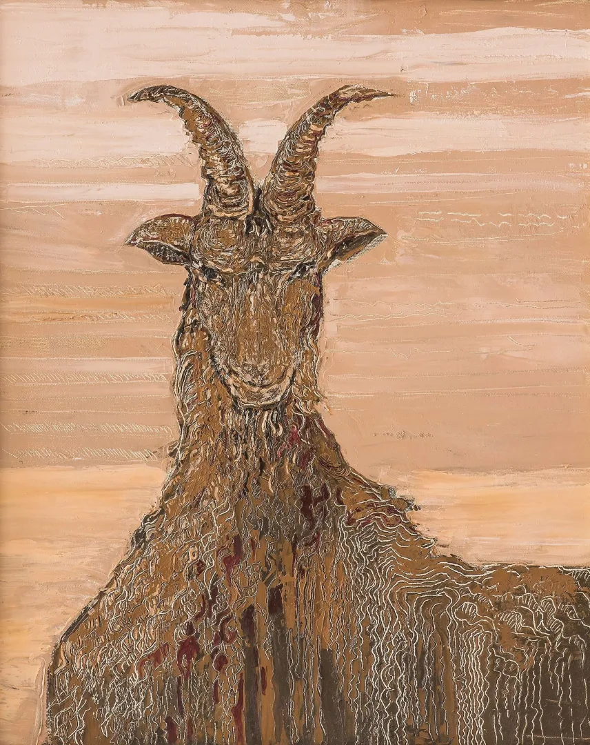 "İsimsiz" eseri ATAÇ ELALMIŞ tarafından 2014 yılında 62x50 cm ölçülerinde Tuval üzeri yağlı boya tekniği ile yapılmıştır.