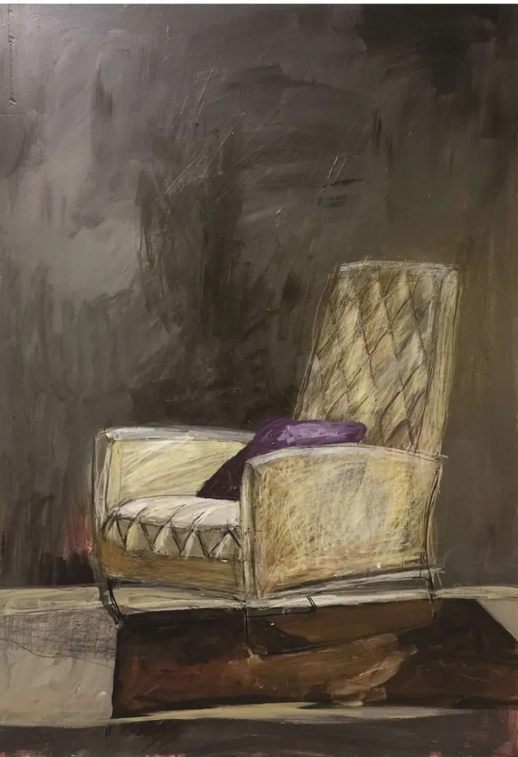 yakınlaştır "Bekleyiş" eseri BENGÜ BAHAR tarafından 35x50 cm ölçülerinde Dekota üzeri karışık teknik tekniği ile yapılmıştır.