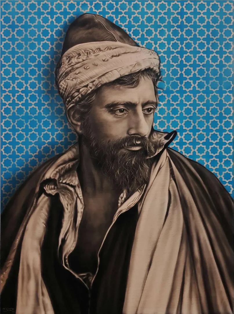 HASAN BASRİ İNAN — “Derviş”, 2022 "Derviş" eseri HASAN BASRİ İNAN tarafından 2022 yılında 80x60 cm ölçülerinde Tuval üzeri akrilik ve yağlı boya tekniği ile yapılmıştır.