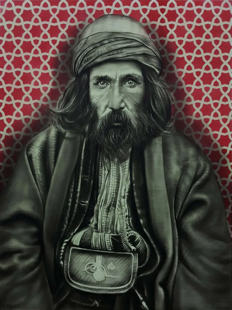 yakınlaştır "Derviş" eseri HASAN BASRİ İNAN tarafından 2022 yılında 80x60 cm ölçülerinde Tuval üzeri akrilik ve yağlı boya tekniği ile yapılmıştır.