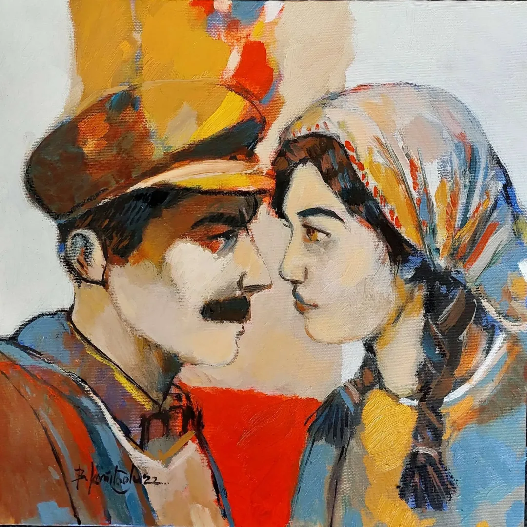 "isimsiz" eseri BARAN KAMİLOĞLU tarafından 2022 yılında 40x40 cm ölçülerinde Tuval üzeri yağlı boya tekniği ile yapılmıştır.