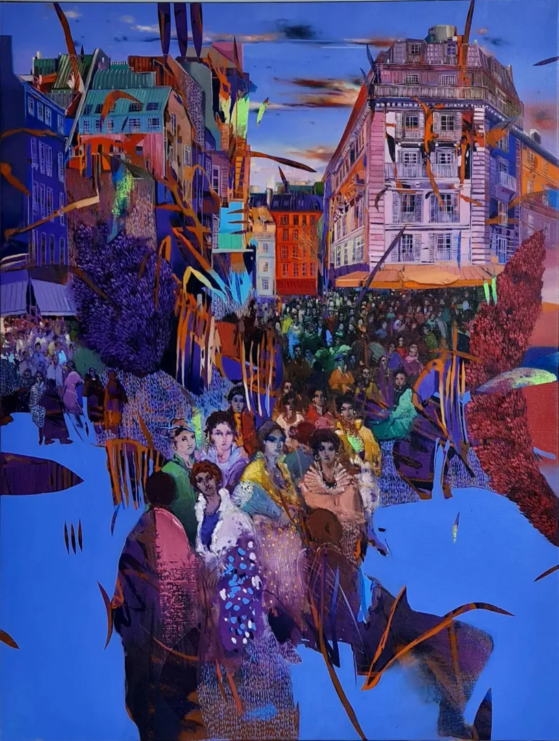 yakınlaştır "Cafeler-Paris" eseri HAKAN ESMER tarafından 116x89 cm ölçülerinde Tuval üzeri yağlı boya tekniği ile yapılmıştır.