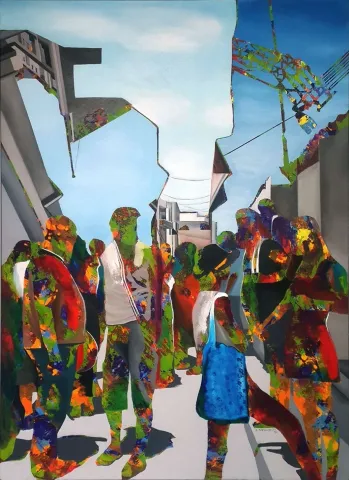 Bu eser ARDA SELİM tarafından 2016 yılında 110x80 cm ölçülerinde Tuval üzeri akrilik boya tekniği ile yapılmıştır.