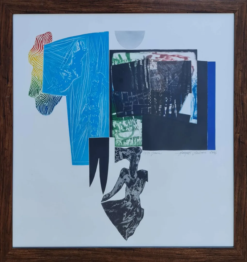 HAYATİ MİSMAN — “İsimsiz”, 1996 "İsimsiz" eseri HAYATİ MİSMAN tarafından 1996 yılında 66x69 cm ölçülerinde Gravür ..-50 tekniği ile yapılmıştır.