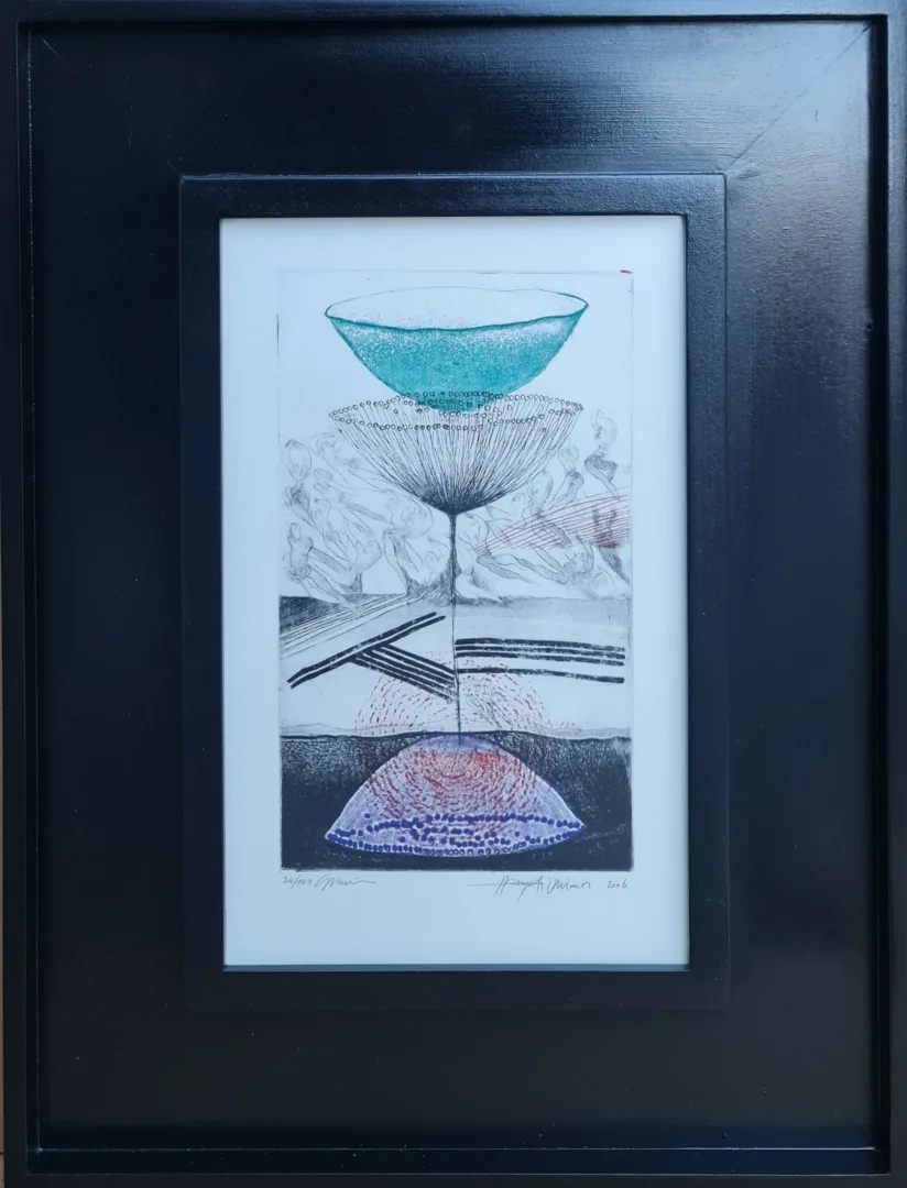 "İsimsiz" eseri HAYATİ MİSMAN tarafından 1999 yılında 34x21 cm ölçülerinde Gravür tekniği ile yapılmıştır.