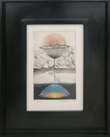 "İsimsiz" eseri HAYATİ MİSMAN tarafından 1999 yılında 33x22 cm ölçülerinde Gravür tekniği ile yapılmıştır.