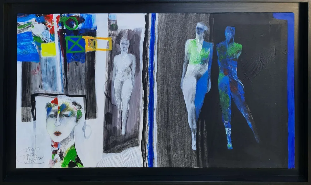 HAYATİ MİSMAN — “İsimsiz”, 2022 "İsimsiz" eseri HAYATİ MİSMAN tarafından 2022 yılında 70x125 cm ölçülerinde Tuval üzeri yağlı boya tekniği ile yapılmıştır.