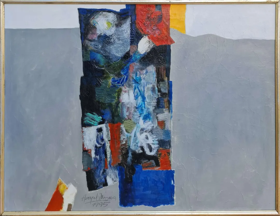 HAYATİ MİSMAN — “İsimsiz”, 1995 "İsimsiz" eseri HAYATİ MİSMAN tarafından 1995 yılında 100x130 cm ölçülerinde Tuval üzeri yağlı boya tekniği ile yapılmıştır.