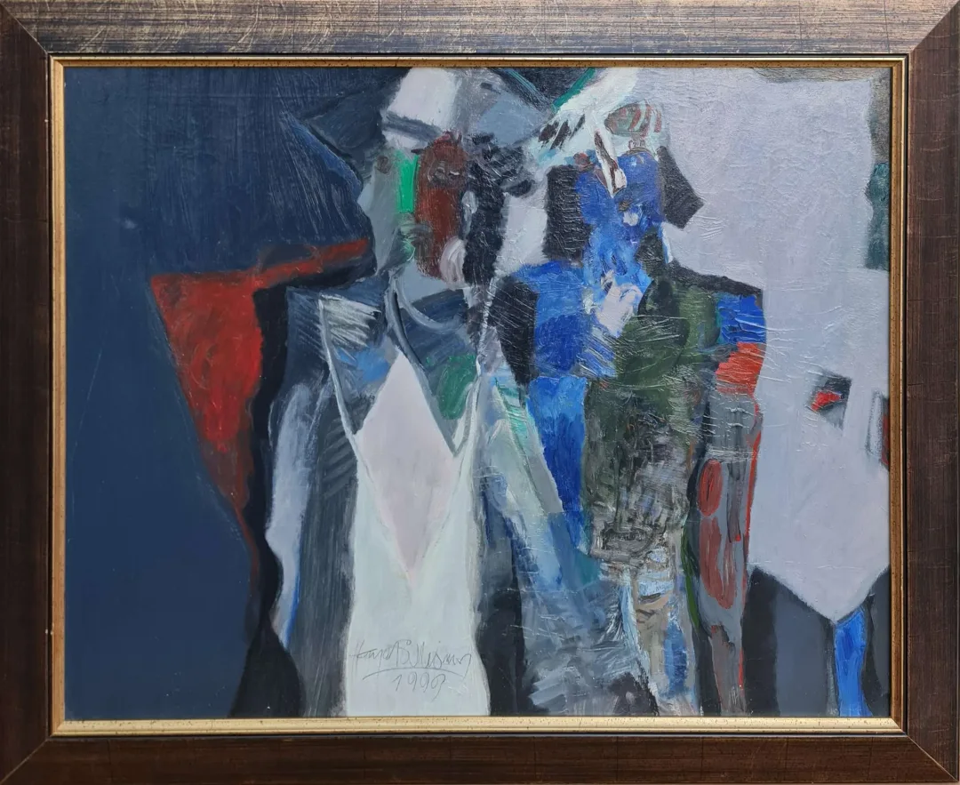 "İsimsiz" eseri HAYATİ MİSMAN tarafından 2003 yılında 80x100 cm ölçülerinde Tuval üzeri yağlı boya tekniği ile yapılmıştır.