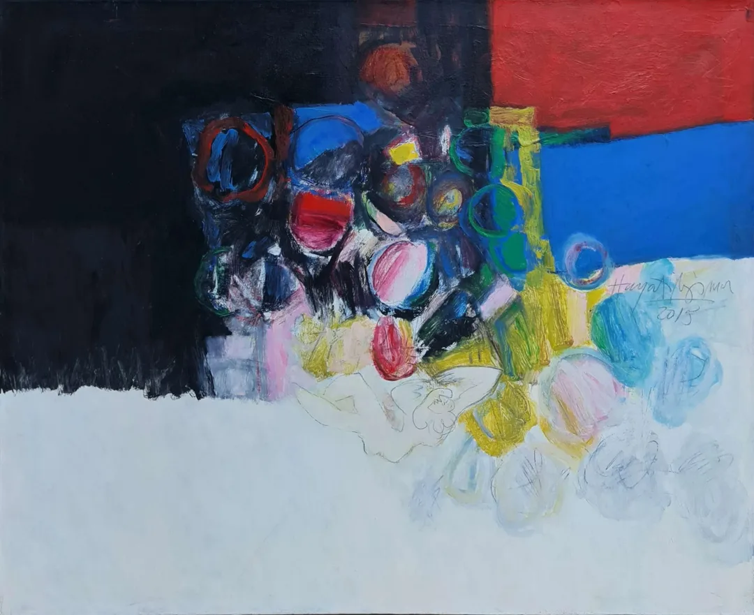 HAYATİ MİSMAN — “İsimsiz”, 2013 "İsimsiz" eseri HAYATİ MİSMAN tarafından 2013 yılında 80x100 cm ölçülerinde Tuval üzeri yağlı boya tekniği ile yapılmıştır.