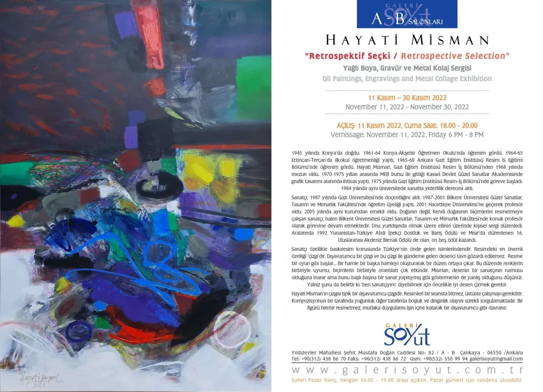 HAYATİ MİSMAN — sergiden görünüm