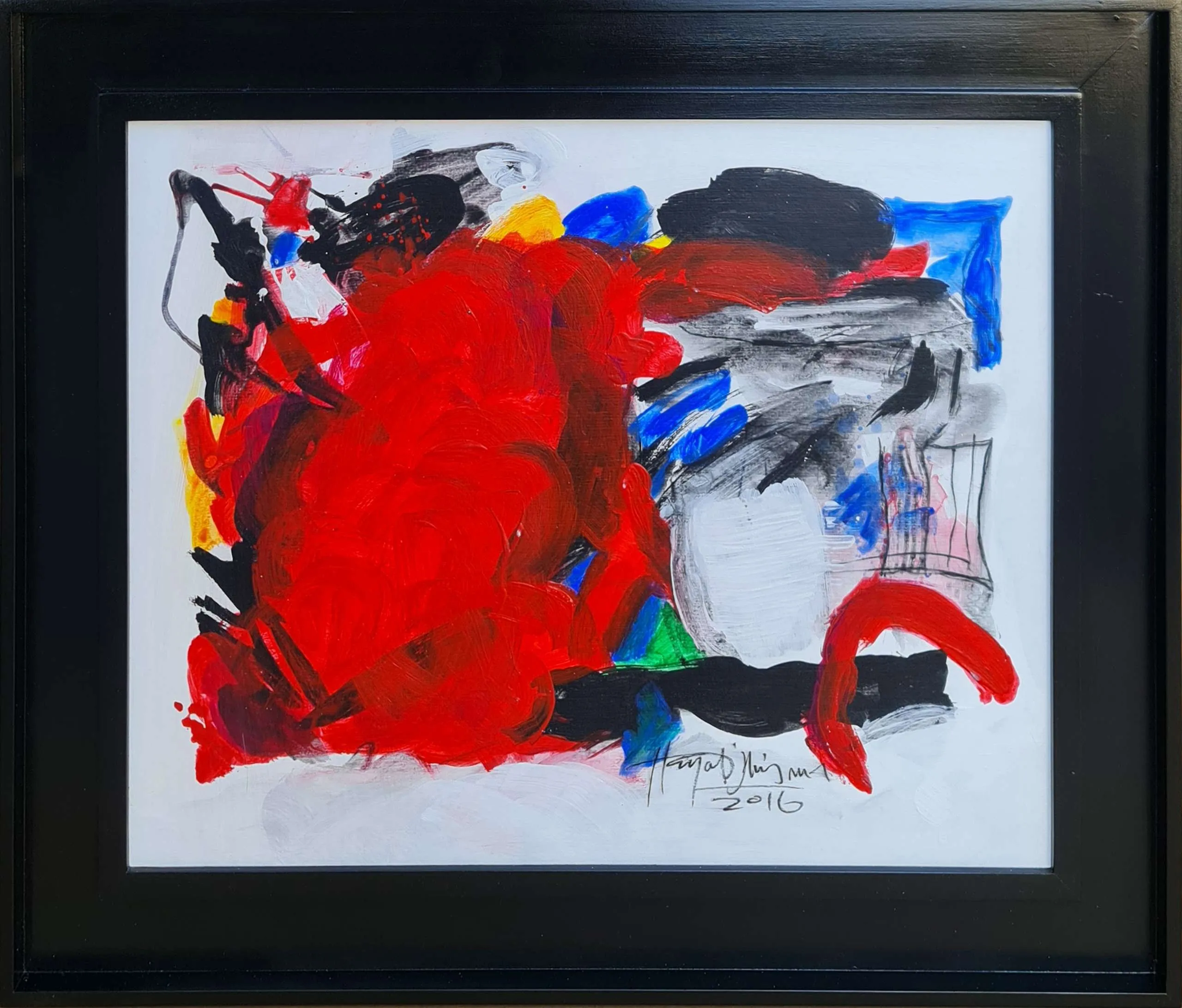 "İsimsiz" eseri HAYATİ MİSMAN tarafından 2016 yılında 50x60 cm ölçülerinde Kağıt üzeri yağlı boya tekniği ile yapılmıştır.