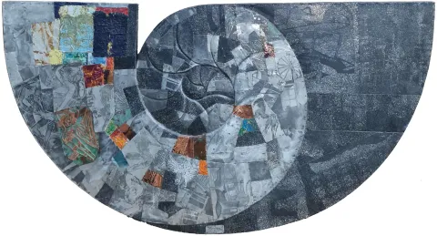 "İsimsiz" eseri HAYATİ MİSMAN tarafından 2014 yılında 73x140 cm ölçülerinde Metal tekniği ile yapılmıştır.