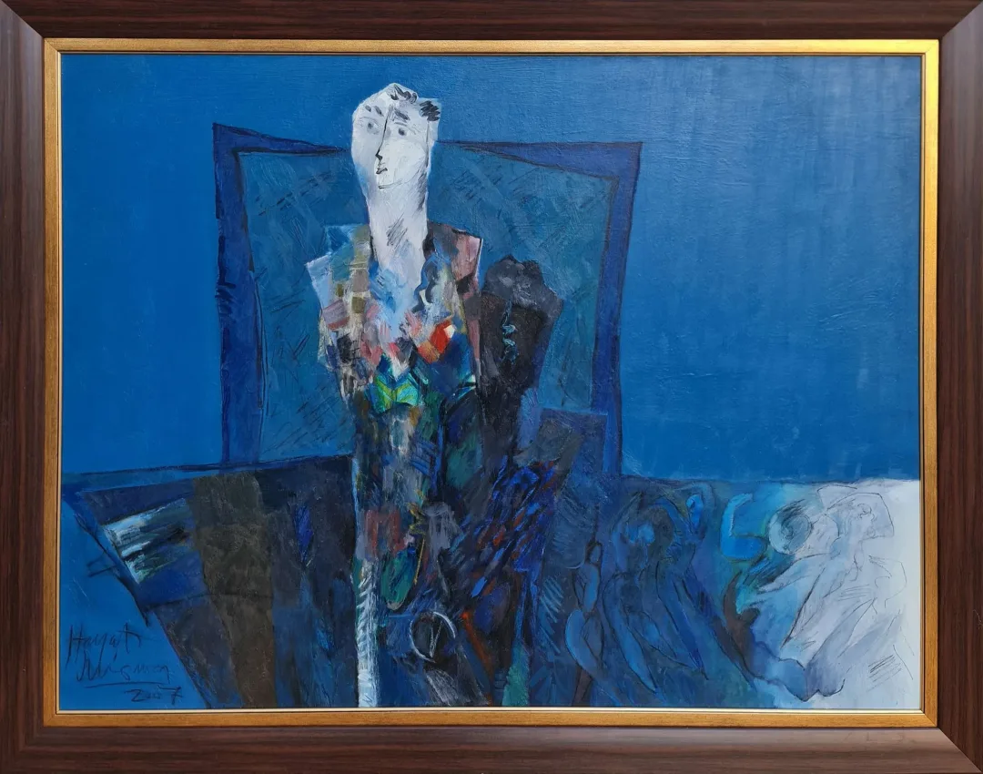 HAYATİ MİSMAN — “İsimsiz”, 2007 "İsimsiz" eseri HAYATİ MİSMAN tarafından 2007 yılında 100x130 cm ölçülerinde Tuval üzeri yağlı boya tekniği ile yapılmıştır.