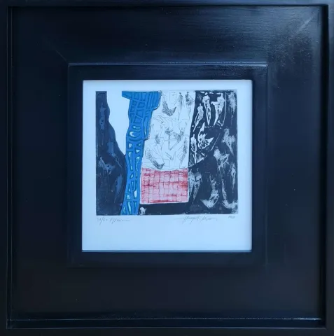 "İsimsiz" eseri HAYATİ MİSMAN tarafından 1999 yılında 20x20 cm ölçülerinde Gravür tekniği ile yapılmıştır.