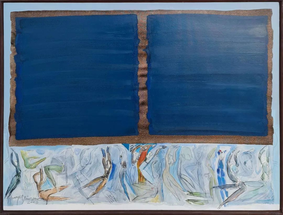 HAYATİ MİSMAN — “İsimsiz”, 2003 "İsimsiz" eseri HAYATİ MİSMAN tarafından 2003 yılında 100x130 cm ölçülerinde Tuval üzeri yağlı boya tekniği ile yapılmıştır.