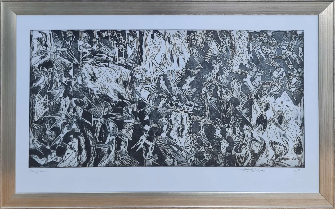 "İsimsiz" eseri HAYATİ MİSMAN tarafından 2012 yılında 64x109 cm ölçülerinde Gravür 2-50 tekniği ile yapılmıştır.