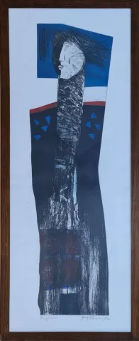 "İsimsiz" eseri HAYATİ MİSMAN tarafından 1992 yılında 129x49 cm ölçülerinde Gravür 8-20 tekniği ile yapılmıştır.