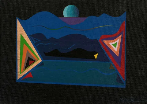 "Sınırlanmış Alanlar" eseri MEHMET ALİ DOĞAN tarafından 25x35 cm ölçülerinde Tuval üzeri akrilik boya tekniği ile yapılmıştır.