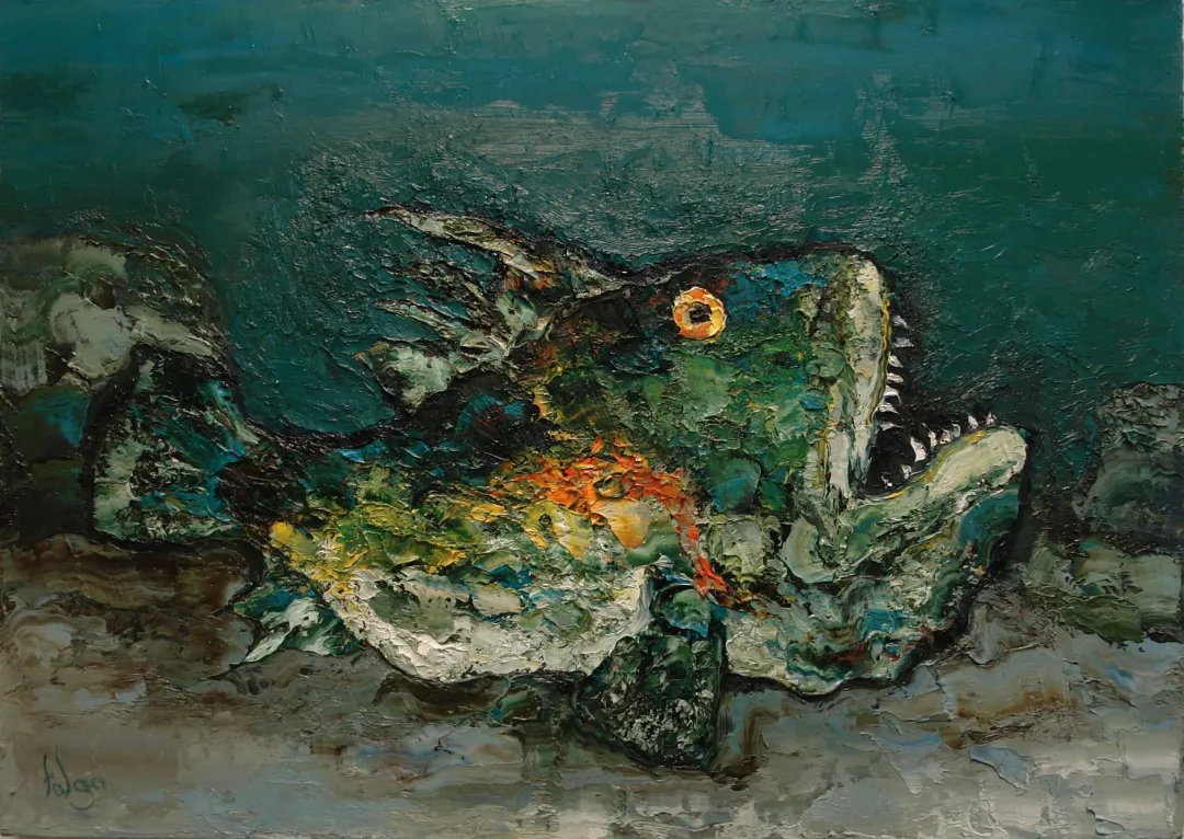 "İsimsiz" eseri MURAT TOLGA tarafından 2021 yılında 50x70 cm ölçülerinde Tuval üzeri yağlı boya tekniği ile yapılmıştır.