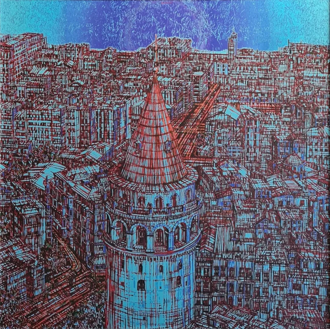 DEVRİM ERBİL — “İsimsiz”, 2022 "İsimsiz" eseri DEVRİM ERBİL tarafından 2022 yılında 120x120 cm ölçülerinde Giclee tekniği ile yapılmıştır.