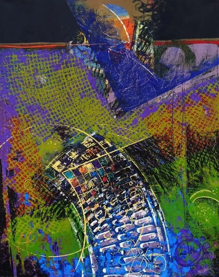 ENGİN KORKMAZ — “İsimsiz”, 2012 "İsimsiz" eseri ENGİN KORKMAZ tarafından 2012 yılında 180x140 cm ölçülerinde Tuval üzeri akrilik boya tekniği ile yapılmıştır.