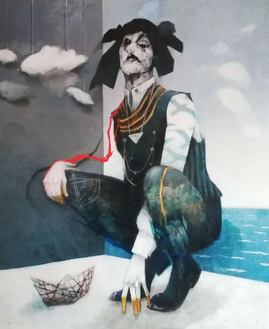 ERCAN AYÇİÇEK — “İsimsiz”, 2021 "İsimsiz" eseri ERCAN AYÇİÇEK tarafından 2021 yılında 170x140 cm ölçülerinde Tuval üzeri akrilik boya tekniği ile yapılmıştır.