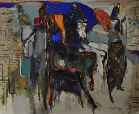 NURETTİN AKKAYA — “Untitled”, 2020 "İsimsiz" eseri NURETTİN AKKAYA tarafından 2020 yılında 80x100 cm ölçülerinde Tuval üzeri yağlı boya tekniği ile yapılmıştır.