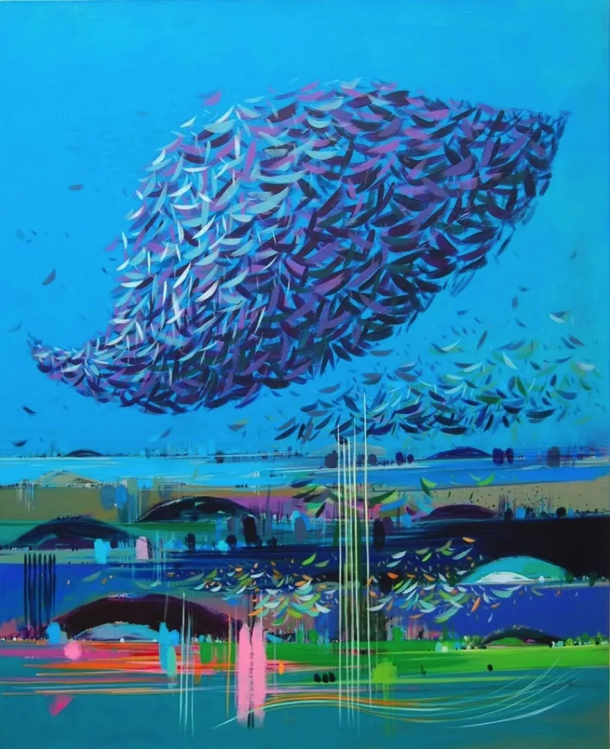 TAMER BİLGİÇ — “İsimsiz”, 2013 "İsimsiz" eseri TAMER BİLGİÇ tarafından 2013 yılında 100x80 cm ölçülerinde Tuval üzeri akrilik boya tekniği ile yapılmıştır.