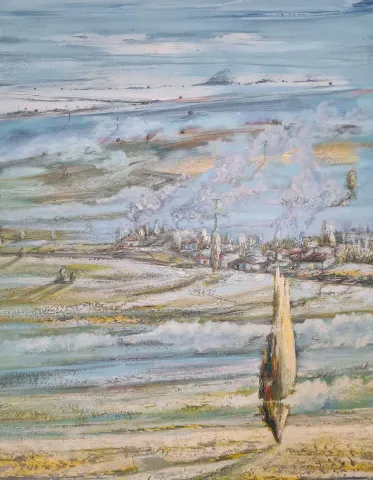 "Anadolu'dan Görünü" eseri TOLGA BOZTOPRAK tarafından 2022 yılında 100x80 cm ölçülerinde Tuval üzeri yağlı boya tekniği ile yapılmıştır.