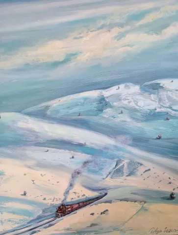 TOLGA BOZTOPRAK — “Untitled”, 2020 "İsimsiz" eseri TOLGA BOZTOPRAK tarafından 2020 yılında 80x60 cm ölçülerinde Tuval üzeri akrilik boya tekniği ile yapılmıştır.