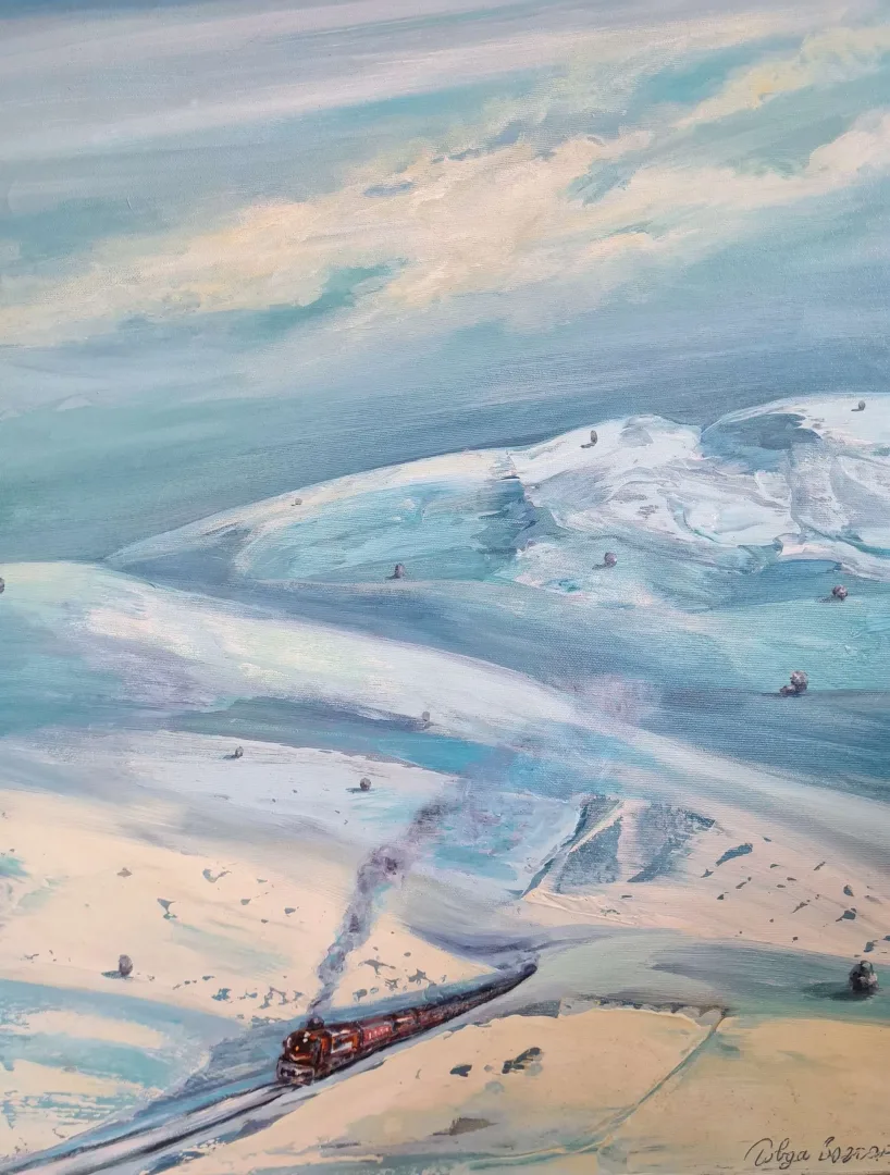 TOLGA BOZTOPRAK — “İsimsiz”, 2020 "İsimsiz" eseri TOLGA BOZTOPRAK tarafından 2020 yılında 80x60 cm ölçülerinde Tuval üzeri akrilik boya tekniği ile yapılmıştır.