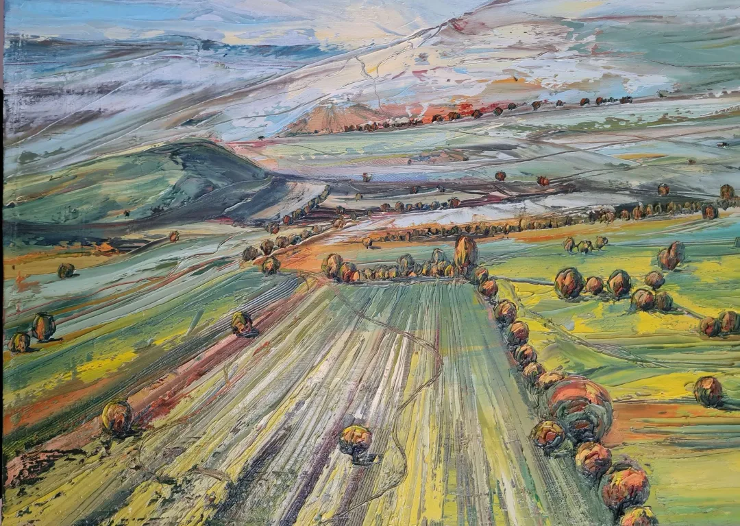 TOLGA BOZTOPRAK — “İsimsiz”, 2022 "İsimsiz" eseri TOLGA BOZTOPRAK tarafından 2022 yılında 50x70 cm ölçülerinde Tuval üzeri yağlı boya tekniği ile yapılmıştır.